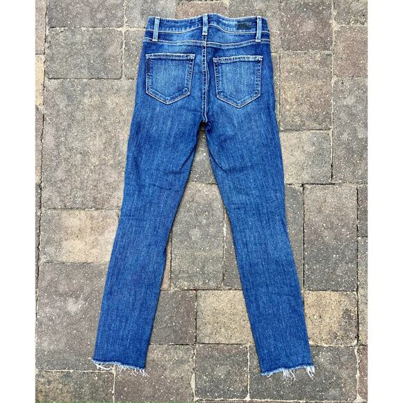 Paige Hoxton high rise Ankle distressed skinny jeans size24 - Picture 3 of 5